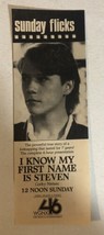 1991 I Know My First Name Is Steven Vintage Movie Print Ad Corky Nemek Tpa26 - £4.45 GBP