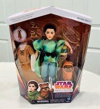 Star Wars  Forces of Destiny  Princess Leia Organa &amp; Ewok  Action Figure Dolls - £13.26 GBP