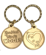 You Had Me At Woof Heart Paw Print Keychain Dog Cat Gift - €5,16 EUR