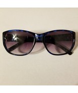 Women&#39;s Blue/Black Animal Print Retro Classic Stylish Fashion Sunglasses - $14.85