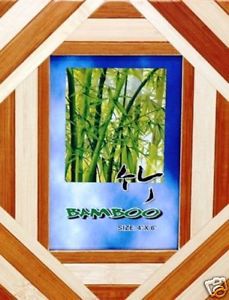 Bamboo Picture/Photo Frame 2-Tone 5" x7" Beautiful! - $15.00