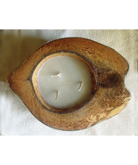 LARGE Real Coconut Candle - Hand Crafted Light Coconut Scent - £11.99 GBP