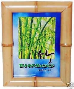 Bamboo 5" x 7" Photo/Picture 1" Thick Frame-Natural Blonde Color - $16.00