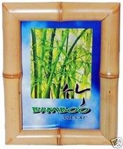 Bamboo 5&quot; x 7&quot; Photo/Picture 1&quot; Thick Frame-Natural Blonde Color - £12.71 GBP