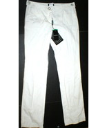 New Womens Designer Emporio Armani Cotton Pants 44 8 White Tall NWT Belt... - £751.50 GBP