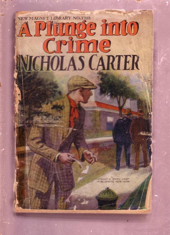 NEW MAGNET LIBRARY-#1218-PLUNGE INTO CRIME-NICK CARTER FR - $31.53