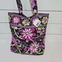 Vera Bradley Purple Punch Print Reversible Tote New with Tags - £20.04 GBP