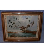 Vintage Elgin Hanging Wall Clock Duck Print Charles E Murphy - $19.95