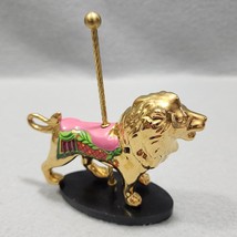 Franklin Mint Multi-Colored Carousel Lion 24K Gold Majestic Menagerie Fi... - $24.95