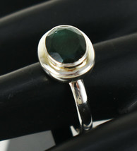 925 Sterling Fine Silver Emerald Gemstone Ring Sz C-Z Women Fest Gift RSP-1445 - £34.48 GBP