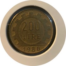 1980 Italy 200 Lira Coin - $0.72