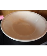 1# Corelle English Breakfast Desert Bowl 6 1/2&quot; Blue &amp; Pink Band - £2.72 GBP