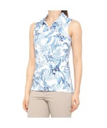 NWT TOMMY BAHAMA Blue White Tabu Jungle Sleeveless Golf Shirt Polo S M L XL - $951.78 MXN