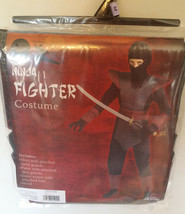 Halloween Ninja Fighter Costume Boys Size Medium - $9.89