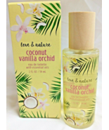 Love &amp; Nature Coconut Vanilla Orchid Eau De Toilette Perfume Spray 2 oz. - £19.71 GBP