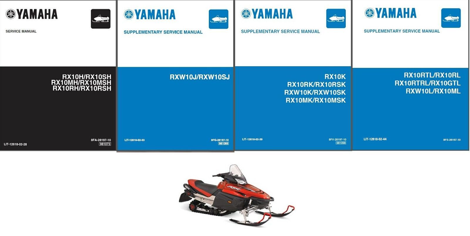 02-06 Yamaha RX1 Snowmobile Service Repair & Owner Manual CD - RX 1 RX-1 - $12.00