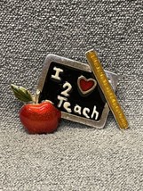 Gorgeous Vintage Unbranded I Love To Teach Pin Brooch Fashion Jewelry KG - £9.34 GBP