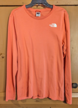 The North Face Long Sleeve Crew Neck Pullover Cotton Shirt Mens M Pink S... - $14.50