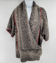 RLX Ralph Lauren Alpaca Wool Sweater Womens Size XS Gray Half Sleeve Button - $29.69