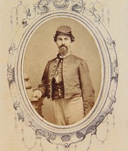 Civil War CDV Photo Confederate Captain Gene Rawson~Memphis,Tn - $1,392.50