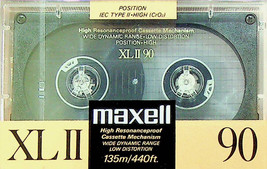 Maxwell Xl Ii Hr Blank Audio Cassette Tape - 90 Minutes - New, Sealed - £7.46 GBP