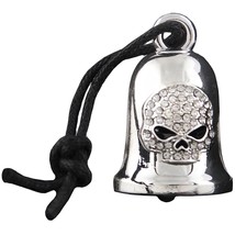 Harley Davidson White Crystal Willie G Skull Ride Bell - £18.15 GBP