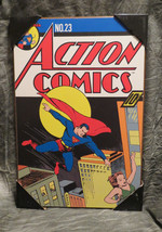NEW Action Comics #23 Superman Vintage Wooden Wall Art - £27.81 GBP