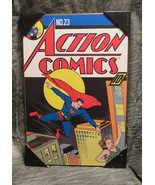 NEW Action Comics #23 Superman Vintage Wooden Wall Art - €30,23 EUR