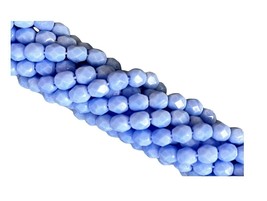 600 Opaque Light Blue Preciosa Czech Fire Polished Glass 5mm Round Bulk Beads - £14.63 GBP