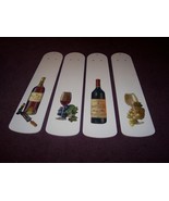 CUSTOM DESIGNED HANDCRAFTED Wine Bottle Grapes &amp; Glasses Elegant Ceiling... - £93.83 GBP