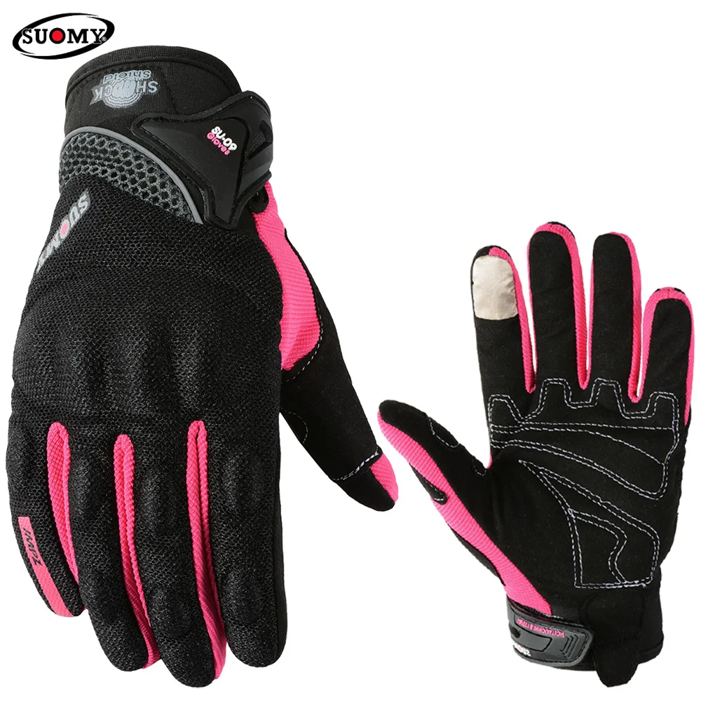 SUOMY Motorcycle Gloves Summer Men Women Breathable Full Finger Touch Screen - £14.35 GBP+