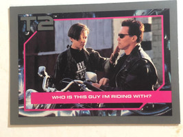 Terminator 2 T2 Trading Card #33 Arnold Schwarzenegger Eddie Furlong - £1.54 GBP