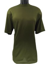 LOG-In Uomo Dressy T-Shirt Olive Green for Men Crew Neck Ribbed Sizes S ... - £27.53 GBP