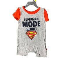 Superman Boys Infant Baby Size 6 9 months Turtle-y Awesome Short Sleeve Gray Ora - £6.22 GBP