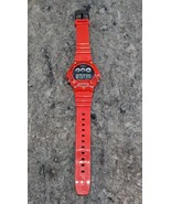 Casio Illuminator Alarm Chronograph Digital 44mm Sport Red Watch W-214HC... - $27.99