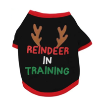 NEW Reindeer in Training Christmas Pet Tee XS dog or cat holiday t-shirt... - £6.25 GBP