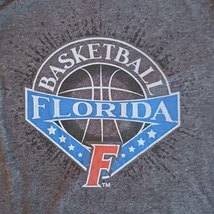 T Shirt University of Florida Basketball Gray Tee Size M/L Medium / Large - £9.56 GBP