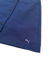 Puma Pounce Active Golf Tennis Skirt Womens Sz 4 Navy Blue Button Front Pockets - £13.93 GBP