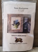 Texas Bluebonnet 12x12 Wool Applique Kit Pattern Triple R Mercantile Qui... - £22.26 GBP