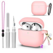 Silicone Case Compatible with AirPods 4th Gen Keychain Pendant Lanyard Pink - €8,35 EUR Silicone Case Compatible with AirPods 4th Gen Keychain Pendant Lanyard Pink - €8,35 EUR