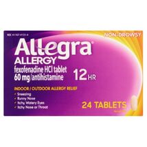 1/27 Allegra 12 Hour Allergy Relief Medicine Antihistamine Tablets - Fex... - $15.83