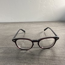 Warby Parker Eyeglasses Chandler 731 Red Black Cat Eye FRAMES ONLY 47-18... - $29.87