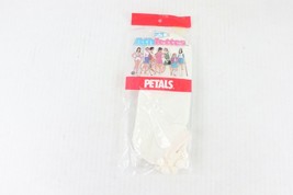 NOS Vintage 70s Athlettes Petals Low Cut Flower Petal Socks White Womens... - £15.60 GBP