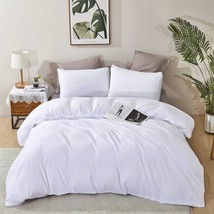 White Comforter Set Twin White Beddig Soft Durable Comforter Set Kids Te... - £100.34 GBP