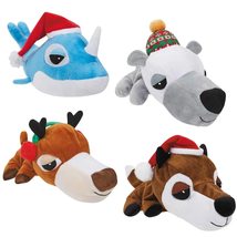 MPP Plush Squeaky Dog Toys Xmas Adorable Interactive Large 10.25 Inch Holiday Th - £13.40 GBP+