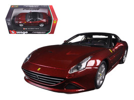 Ferrari California T Burgundy Closed Top 1/24 Diecast Model Car by Bburago - $50.37