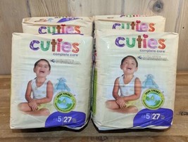 Cuties Premium Baby Diapers Size 5 - 108/Carton=4 Packs Of 27 - £21.24 GBP