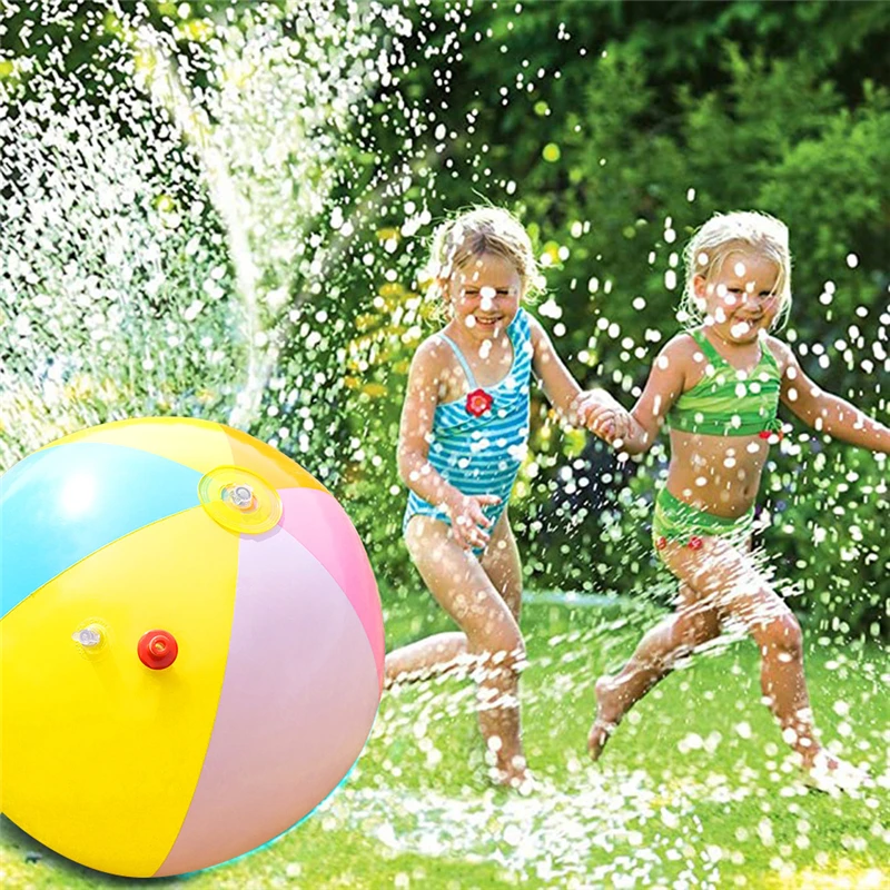 Summer Outdoor Swimming Pool Beach Inflatable Ball Toys Fun Sports Prop Spray - £21.16 GBP