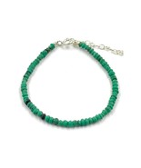 Genuine Green Turquoise Natural Color 925 Silver adjustable Bracelet  US... - £9.29 GBP