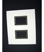 Picture Framing Mat 8x10 for two 4x6 photos Ivory with black liner mats ... - £6.32 GBP